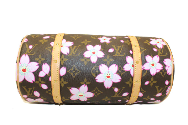 Limited Edition Louis Vuitton Monogram Cherry Blossom Papillon 26 Handbag