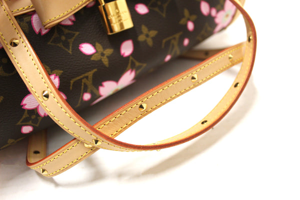 Limited Edition Louis Vuitton Monogram Cherry Blossom Papillon 26 Handbag