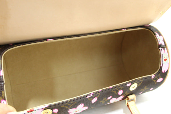 Limited Edition Louis Vuitton Monogram Cherry Blossom Papillon 26 Handbag