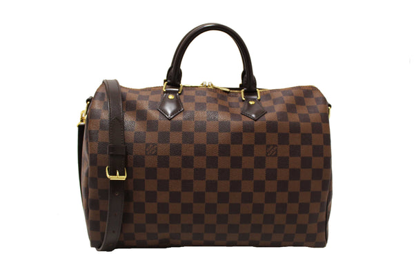Louis Vuitton Damier Ebene Speedy 35 Bandouliere Bag