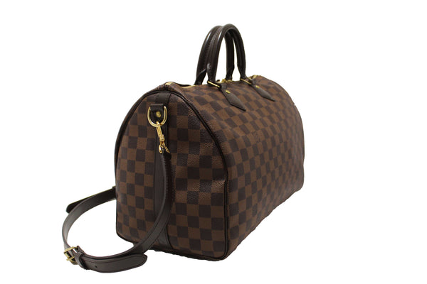 Louis Vuitton Damier Ebene Speedy 35 Bandouliere Bag