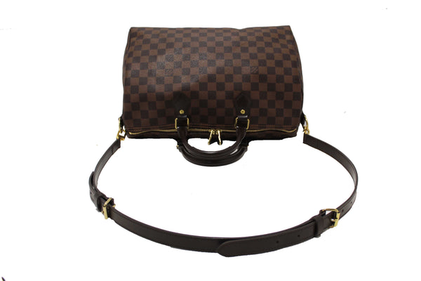 Louis Vuitton Damier Ebene Speedy 35 Bandouliere Bag