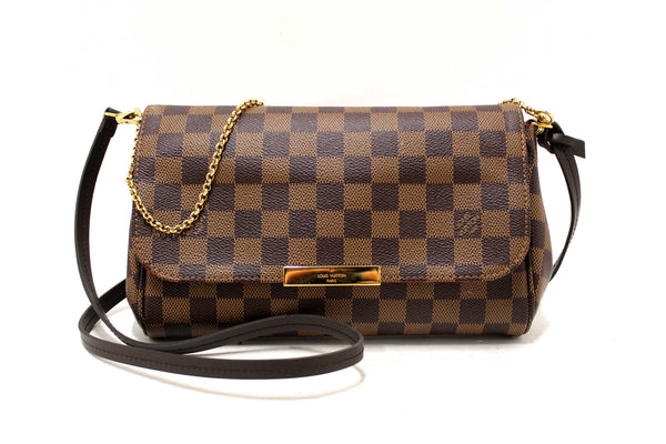 Louis Vuitton Damier Ebene Favorite MM Crossbody Messenger Bag