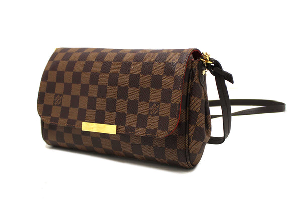 Louis Vuitton Damier Ebene Favorite MM Crossbody Messenger Bag