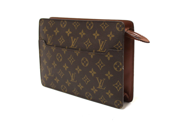 Louis Vuitton Classic Monogram Pochette Homme Clutch