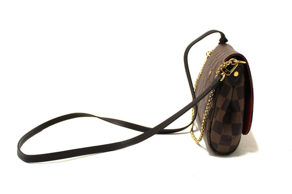 Louis Vuitton Damier Ebene Favorite MM Crossbody Messenger Bag