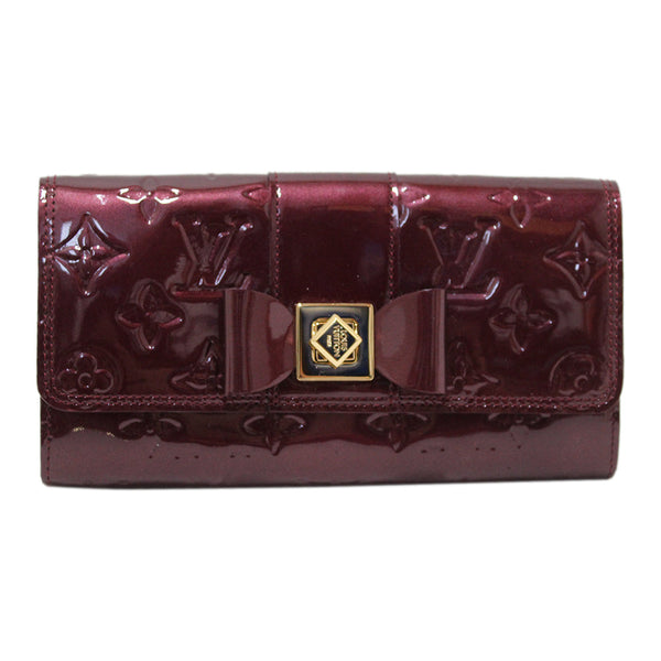 New Louis Vuitton Fauviste Vernis Noeud Bow Flap Long Wallet Clutch