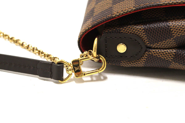Louis Vuitton Damier Ebene Favorite MM Crossbody Messenger Bag