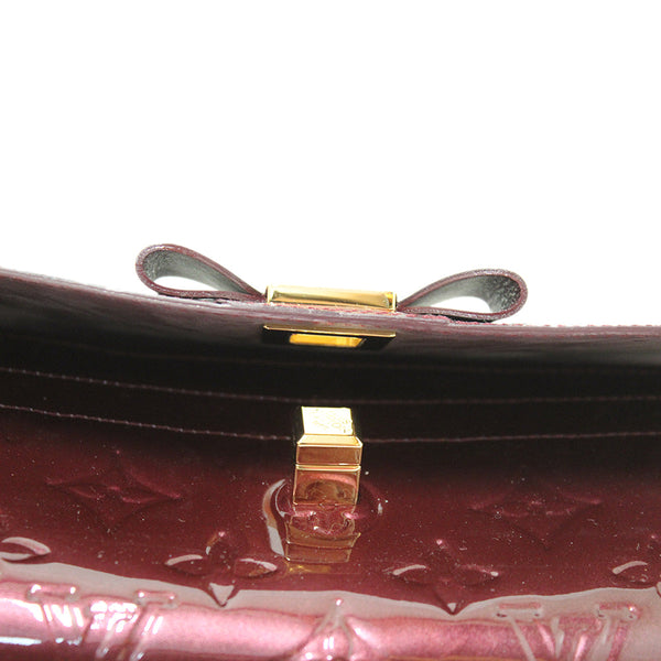 New Louis Vuitton Fauviste Vernis Noeud Bow Flap Long Wallet Clutch