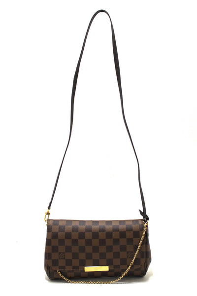 Louis Vuitton Damier Ebene Favorite MM Crossbody Messenger Bag