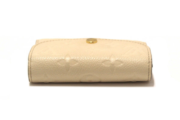 Louis Vuitton Crème Monogram Empreinte Leather Rosalie Coin Purse
