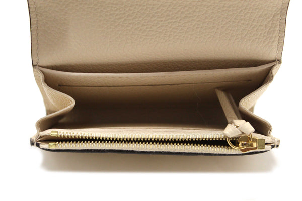 Louis Vuitton Crème Monogram Empreinte Leather Rosalie Coin Purse