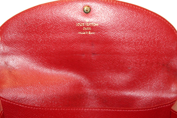 Louis Vuitton Damier Ebene Red Caissa Wallet