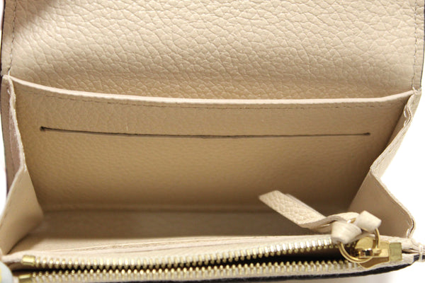 Louis Vuitton Crème Monogram Empreinte Leather Rosalie Coin Purse