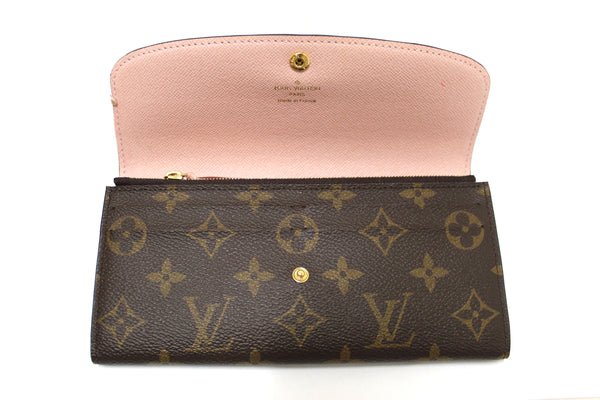 Louis Vuitton Classic Monogram Emilie Wallet Rose P | Italystation.com - Now at italystation.com
