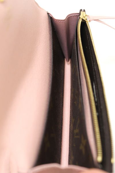 Louis Vuitton Classic Monogram Emilie Wallet Rose P | Italystation.com - Now at italystation.com