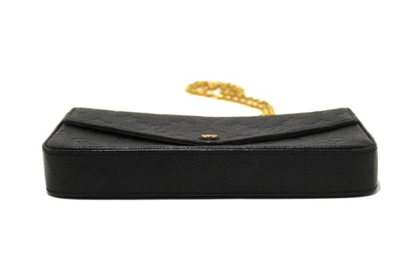 Louis Vuitton Black Monogram Empreinte Felicie Pochette Bag