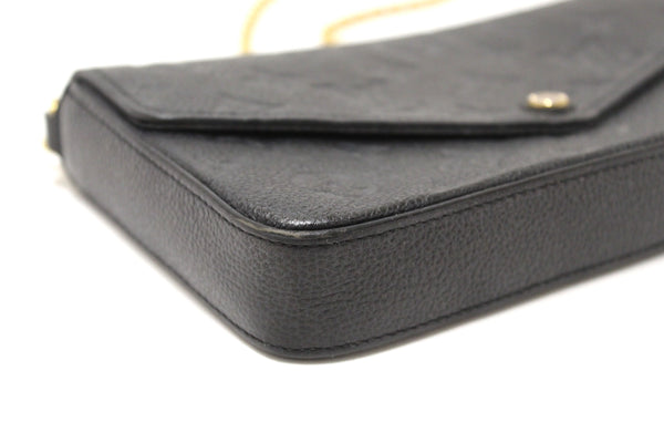 Louis Vuitton Black Monogram Empreinte Felicie Pochette Bag