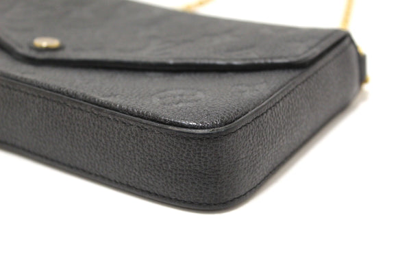 Louis Vuitton Black Monogram Empreinte Felicie Pochette Bag