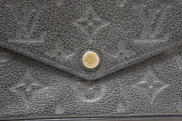Louis Vuitton Black Monogram Empreinte Felicie Pochette Bag