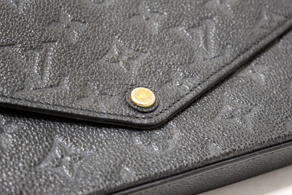 Louis Vuitton Black Monogram Empreinte Felicie Pochette Bag