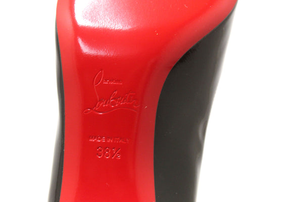 Christian Louboutin Black Patent Miss Sab 55 Pumps Size 38.5