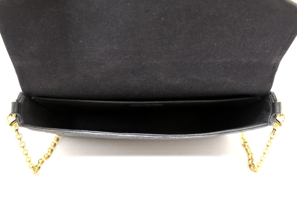 Louis Vuitton Black Monogram Empreinte Felicie Pochette Bag