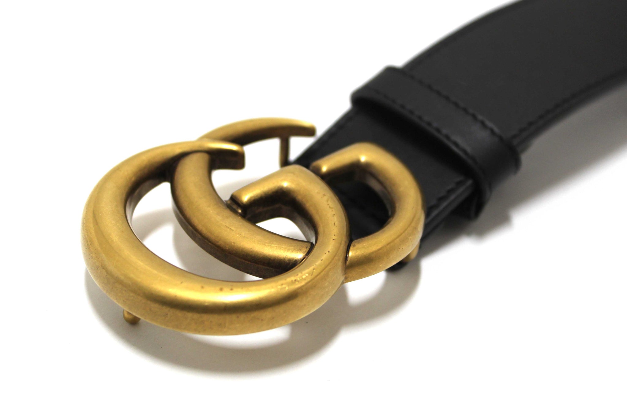 Gucci Marmont Belt Size 80 Authentic Gucci GG Supreme Marmont Reversible Belt Size 80  main image 2