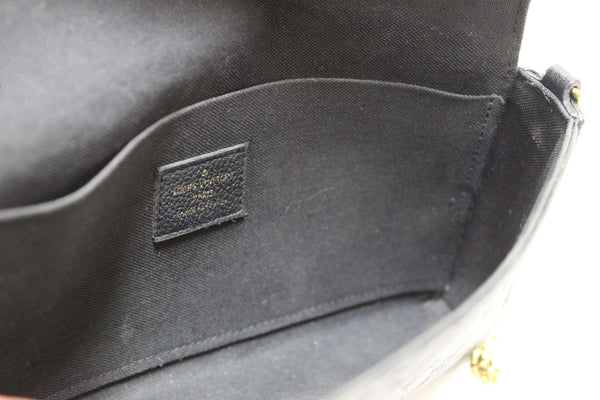 Louis Vuitton Black Monogram Empreinte Felicie Pochette Bag