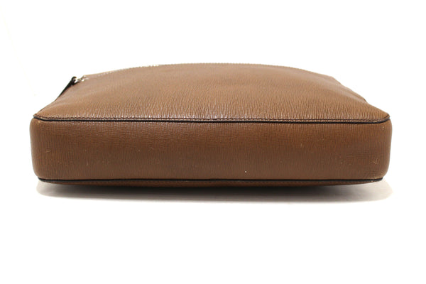 Salvatore Ferragmo Brown Leather Briefcase Work Bag