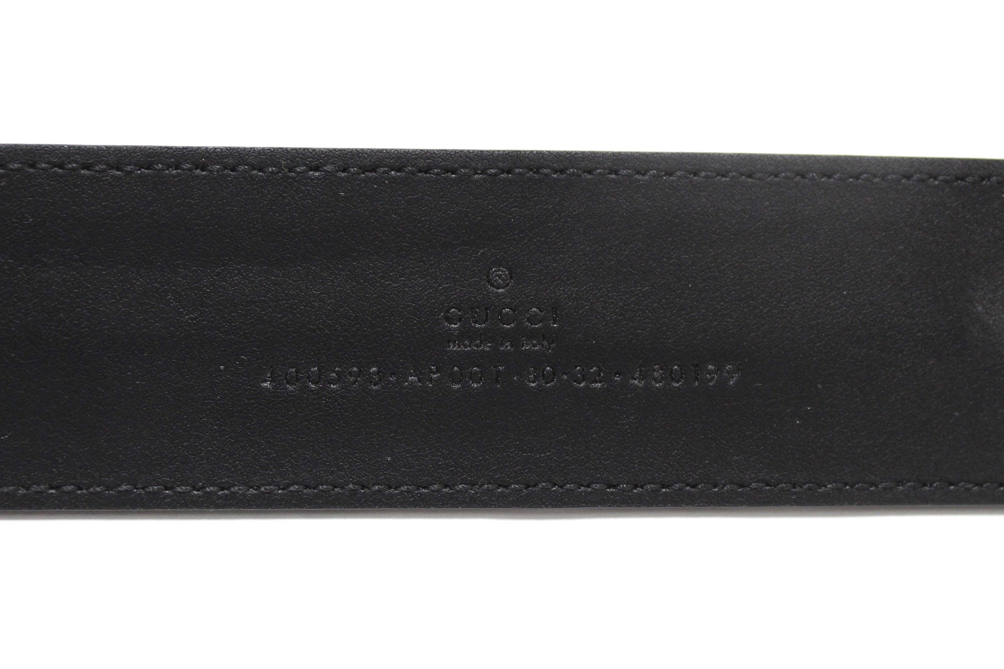 GUCCI belt Italy 146440 480199 75 80 black leather 32” waist or smaller, unisex Gucci Leather GG Marmont Reversible Belt - Size 44 / 110  main image 3