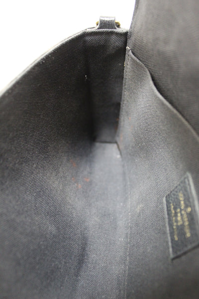 Louis Vuitton Black Monogram Empreinte Felicie Pochette Bag