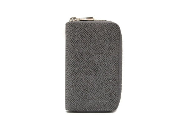 Louis Vuitton Grey Taiga Leather Zippy Coin Card Case
