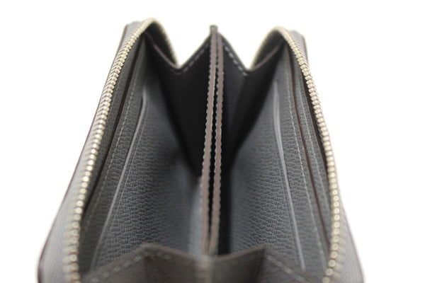 Louis Vuitton Grey Taiga Leather Zippy Coin Card Case