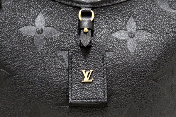 Louis Vuitton Black Monogram Empreinte Leather CarryAll PM Bag