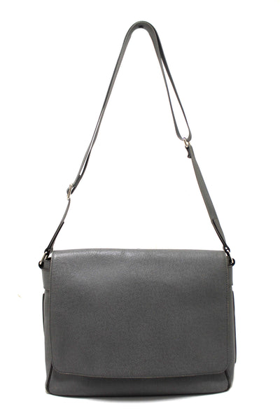 Louis Vuitton Grey Taiga Leather Roman PM Messenger Bag