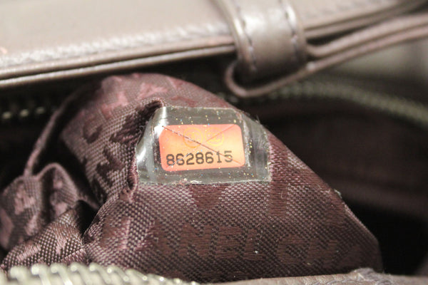 Chanel Purple Caviar Leather Large Square Stitch Handbag