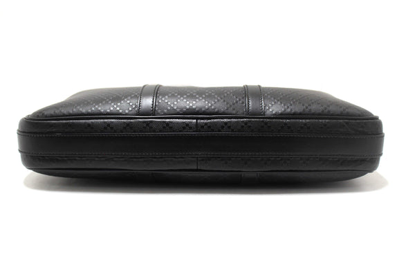 Gucci Black Leather Diamante Briefcase Shoulder Bag