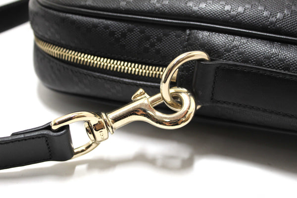 Gucci Black Leather Diamante Briefcase Shoulder Bag
