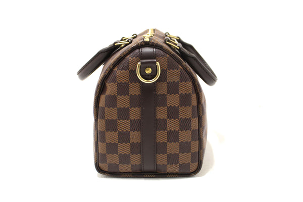 Louis Vuitton Damier Ebene Speedy 25 Bandouliere Crossbody Bag