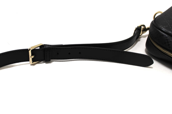 Gucci Black Leather Diamante Briefcase Shoulder Bag