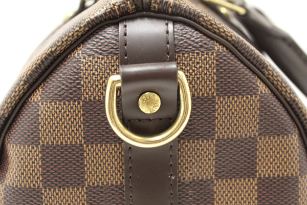 Louis Vuitton Damier Ebene Speedy 25 Bandouliere Crossbody Bag