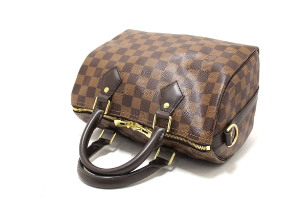 Louis Vuitton Damier Ebene Speedy 25 Bandouliere Crossbody Bag