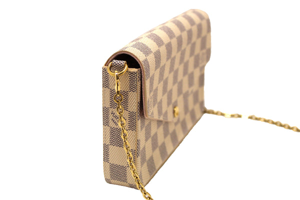NEW Louis Vuitton Damier Azur Felicie Pochette Cros | Italystation.com - Now at italystation.com