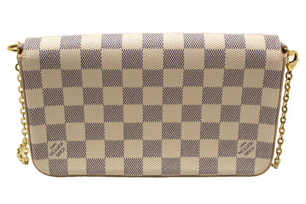 NEW Louis Vuitton Damier Azur Felicie Pochette Cros | Italystation.com - Now at italystation.com