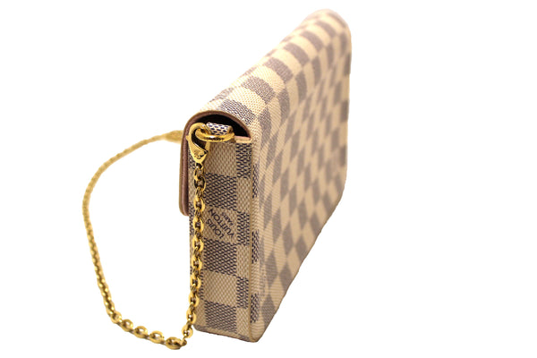 NEW Louis Vuitton Damier Azur Felicie Pochette Cros | Italystation.com - Now at italystation.com
