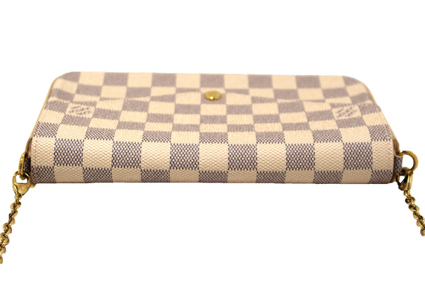 NEW Louis Vuitton Damier Azur Felicie Pochette Cros | Italystation.com - Now at italystation.com