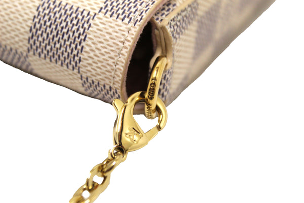 NEW Louis Vuitton Damier Azur Felicie Pochette Cros | Italystation.com - Now at italystation.com
