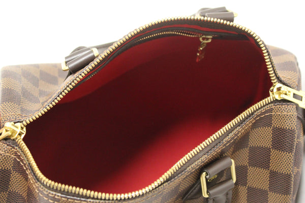 Louis Vuitton Damier Ebene Speedy 25 Bandouliere Crossbody Bag