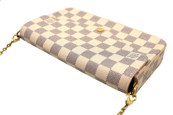 NEW Louis Vuitton Damier Azur Felicie Pochette Cros | Italystation.com - Now at italystation.com